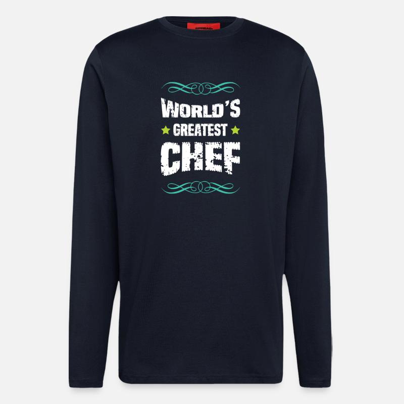 Weltbester Chef - Langarmshirt - made by SPREAD  - DARK NAVY