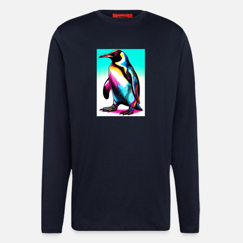 Pinguin - Langarmshirt - made by SPREAD  - DARK NAVY