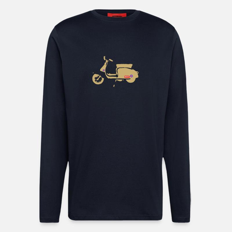 Retro Scooter - Longsleeve - made by SPREAD  - DARK NAVY