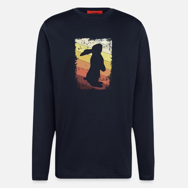 Rabbit - Longsleeve - made by SPREAD  - DARK NAVY