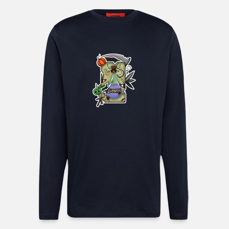 Halloween-Gift-Tarot! - Langarmshirt - made by SPREAD - DARK NAVY