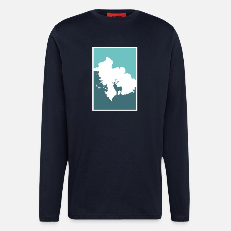 Hirschsprung - Langarmshirt - made by SPREAD  - DARK NAVY