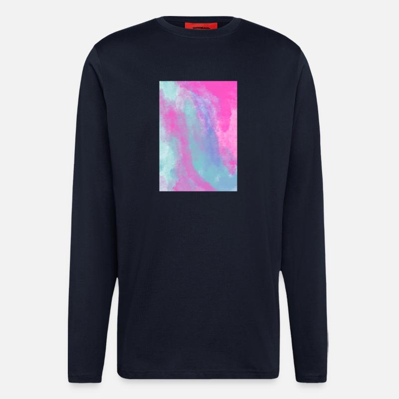 Gradient Spring customizable - Longsleeve - made by SPREAD  - DARK NAVY
