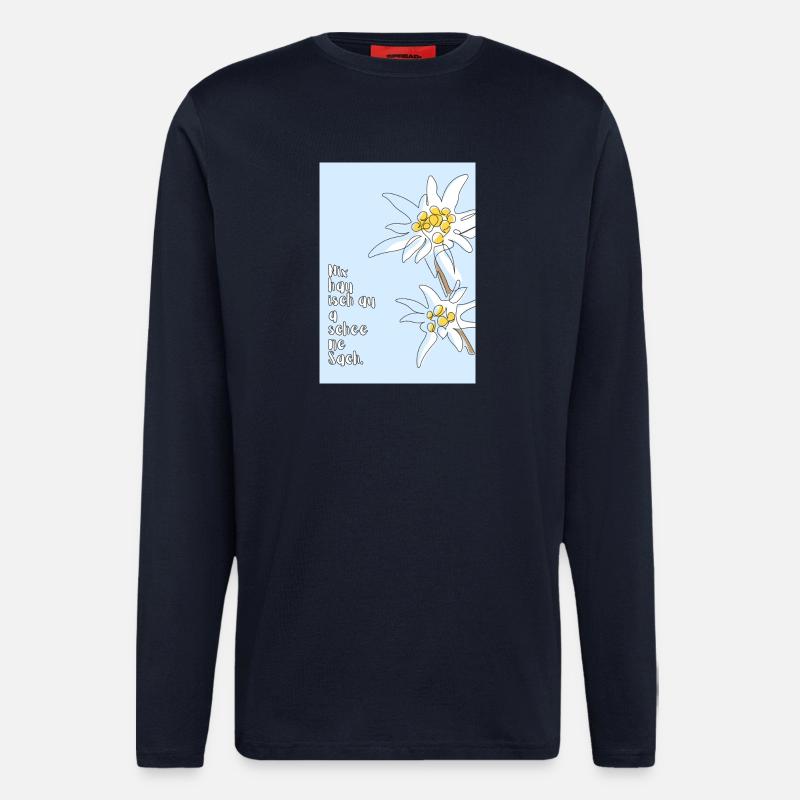Edelweiß - Langarmshirt - made by SPREAD  - DARK NAVY