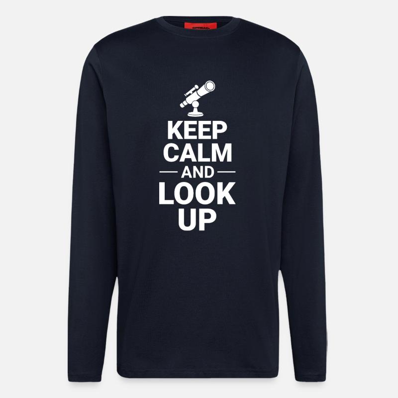 Planet Space Science Graphic  - Longsleeve - made by SPREAD  - DARK NAVY