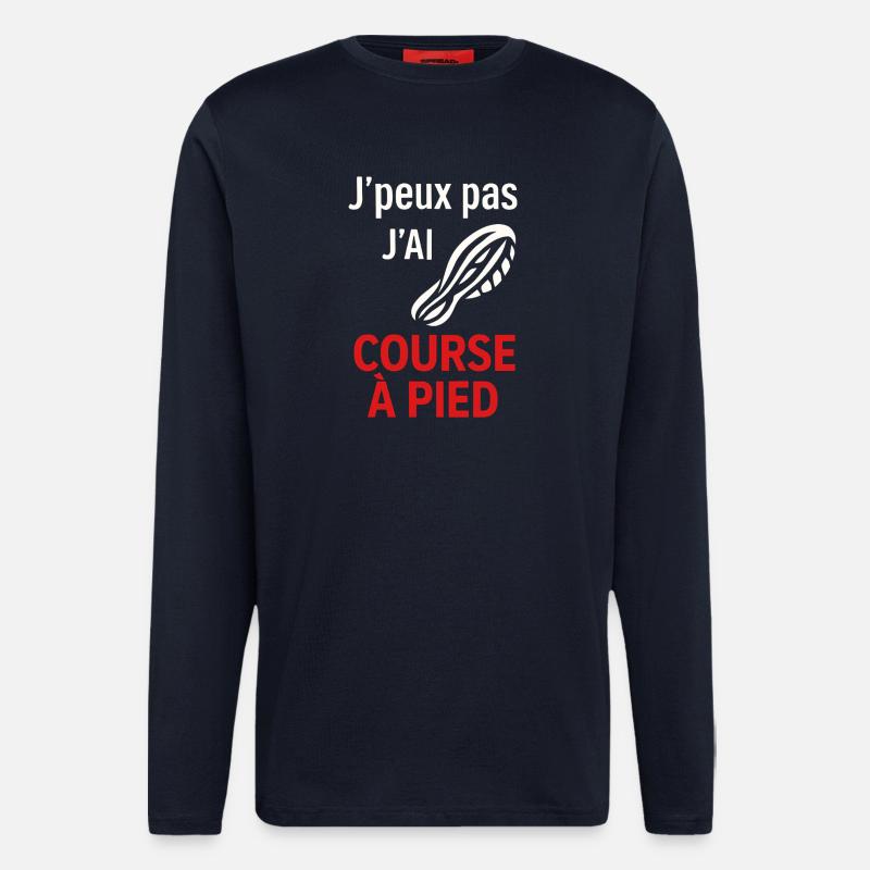I Have Running No Time - Longsleeve - made by SPREAD - DARK NAVY