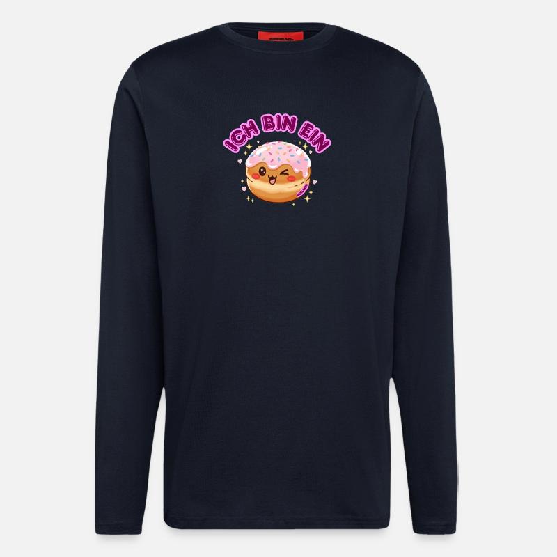 Ich bin ein Berliner - Langarmshirt - made by SPREAD  - DARK NAVY