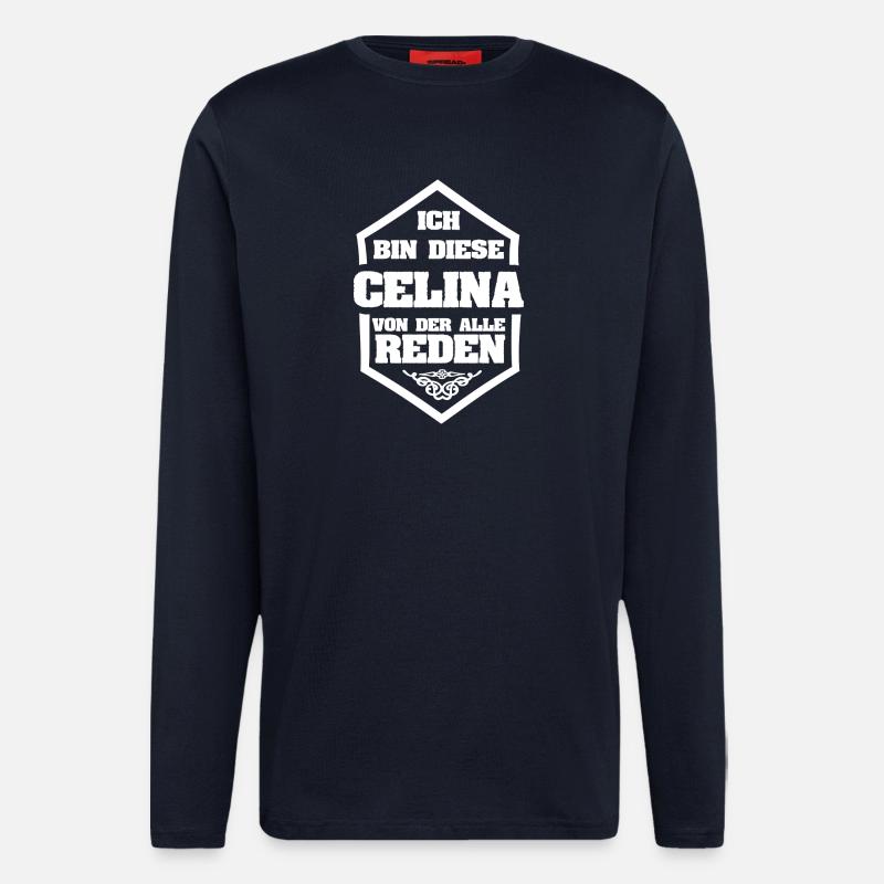 Celina as a nickname - Longsleeve - made by SPREAD  - DARK NAVY