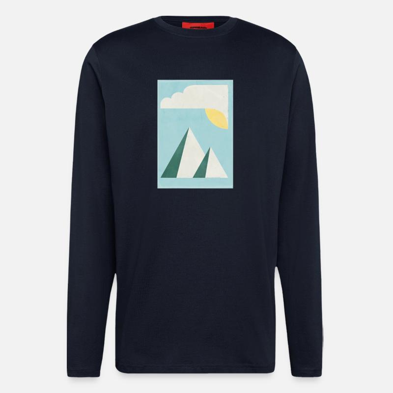 Gebirge - Langarmshirt - made by SPREAD - DARK NAVY