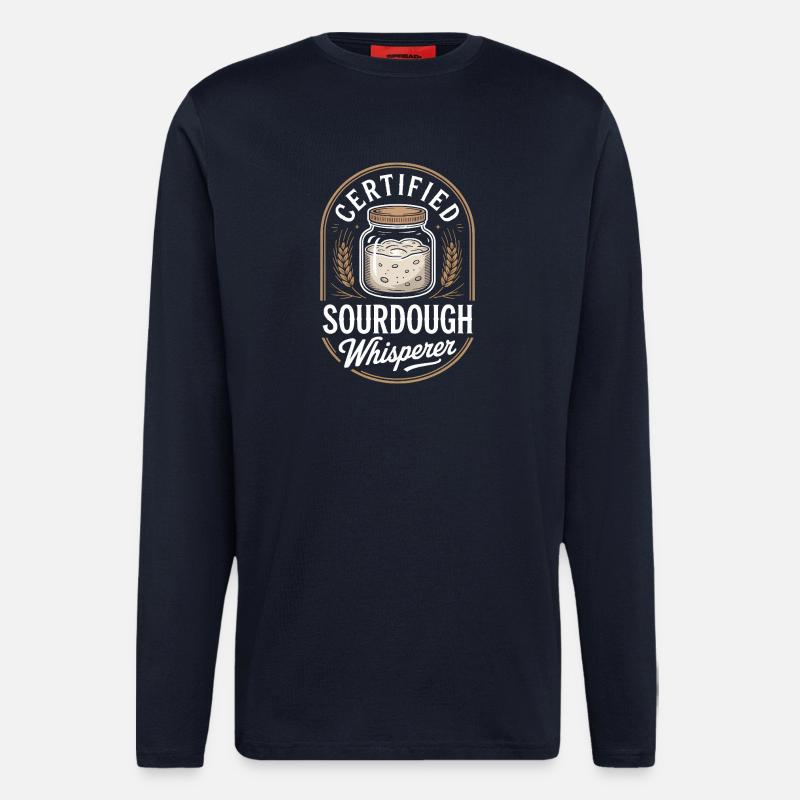Zertifizierter Sauerteigflüsterer - Langarmshirt - made by SPREAD  - DARK NAVY
