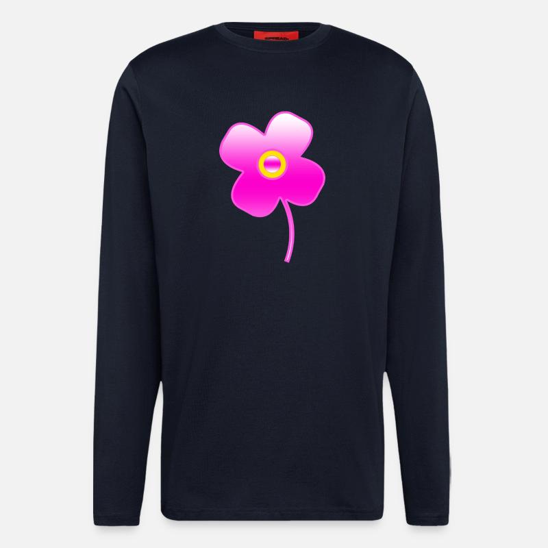 Blumen - Langarmshirt - made by SPREAD  - DARK NAVY