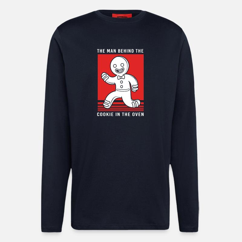 Werdender Papa werdende Väter - Langarmshirt - made by SPREAD  - DARK NAVY