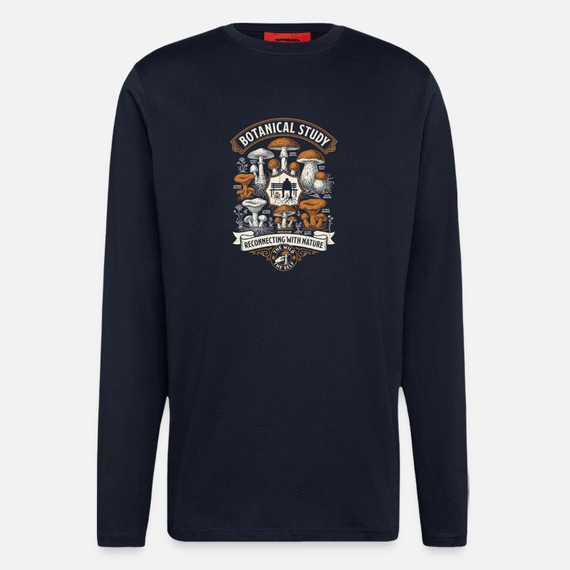 Botanical Study - Longsleeve - made by SPREAD  - DARK NAVY