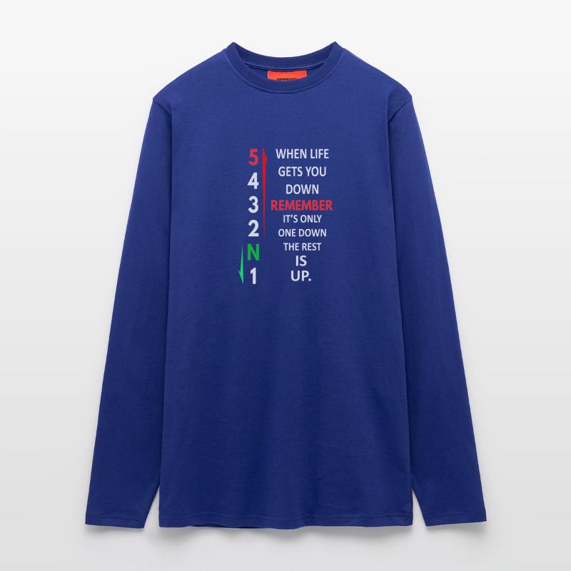 Remember 1 Down 5 Up Motorcycle Shift Pattern Longsleeve - made by SPREAD 