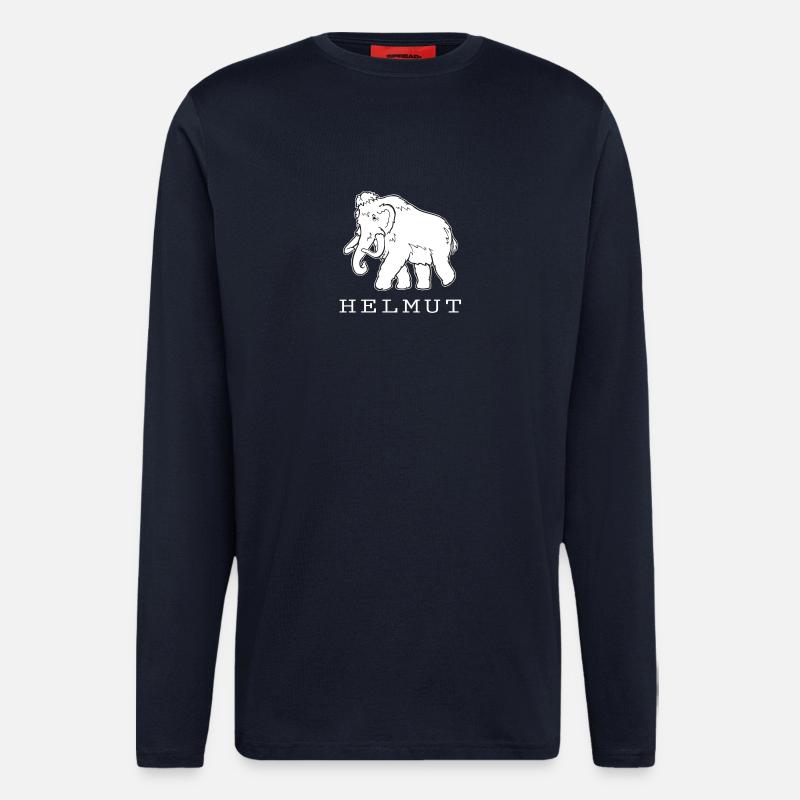 Helmut das Mammut - Langarmshirt - made by SPREAD - DARK NAVY