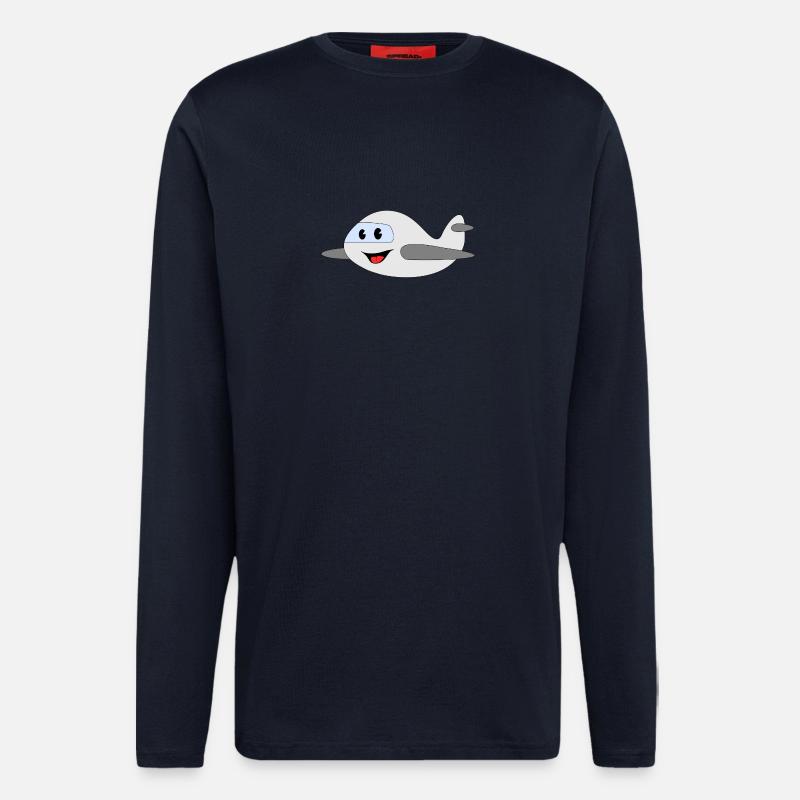 Flugzeug - Langarmshirt - made by SPREAD  - DARK NAVY