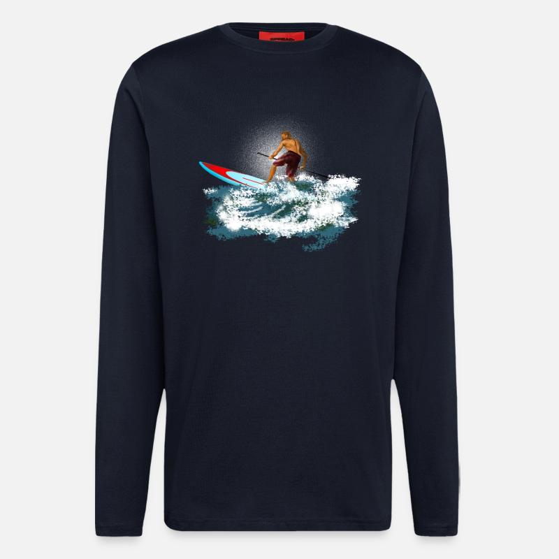 Paddleboarder - Langarmshirt - made by SPREAD  - DARK NAVY