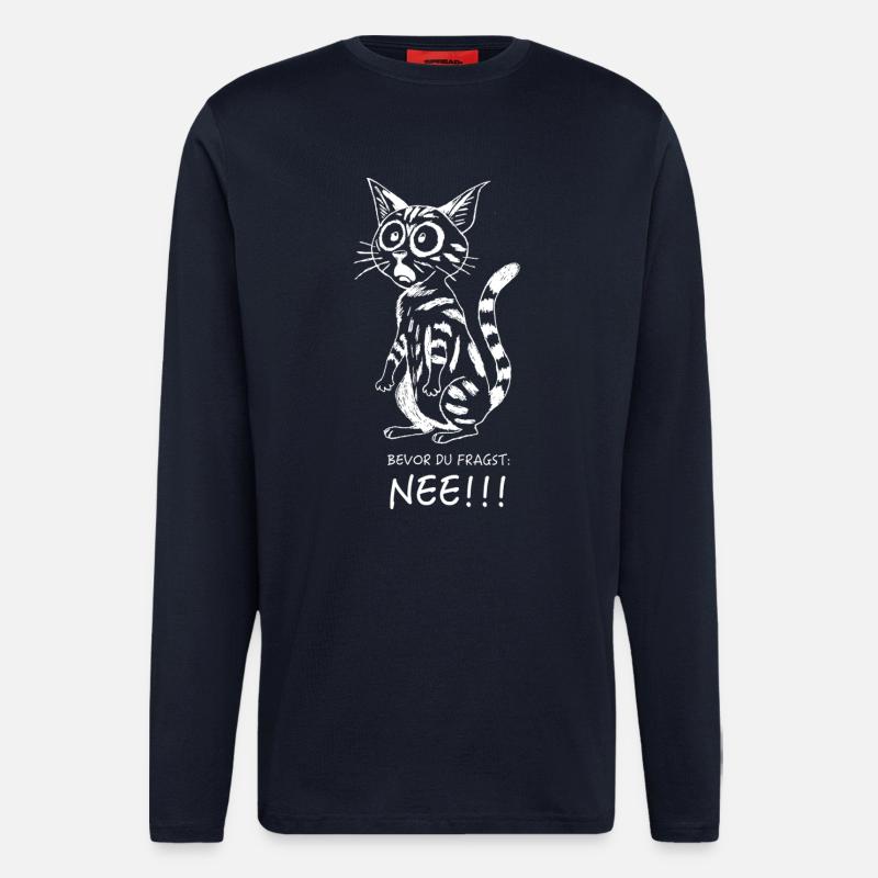 Before you ask... - Longsleeve - made by SPREAD  - DARK NAVY