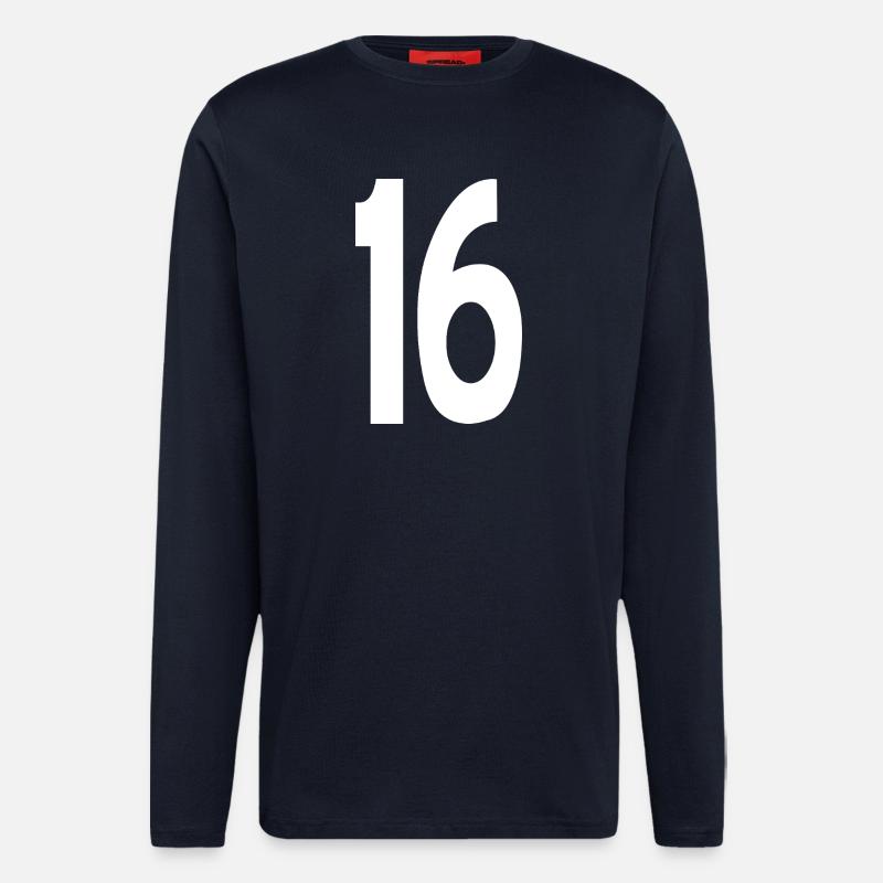 16 Sechzehn - Langarmshirt - made by SPREAD - DARK NAVY
