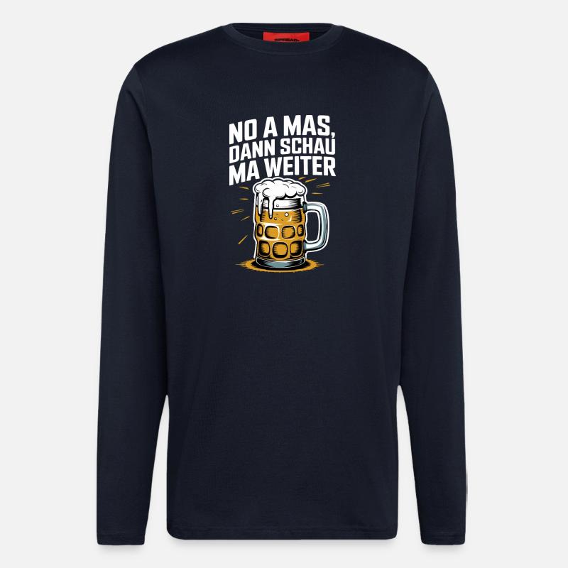 Bier Spruch Prost Krug - Langarmshirt - made by SPREAD - DARK NAVY
