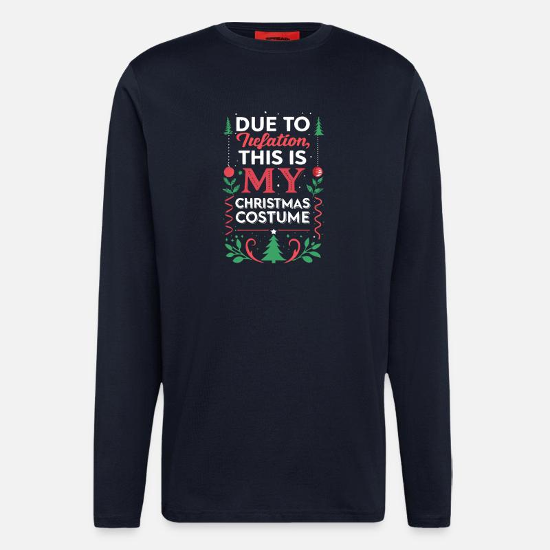 Inflation-Weihnachtskostüm - Langarmshirt - made by SPREAD  - DARK NAVY
