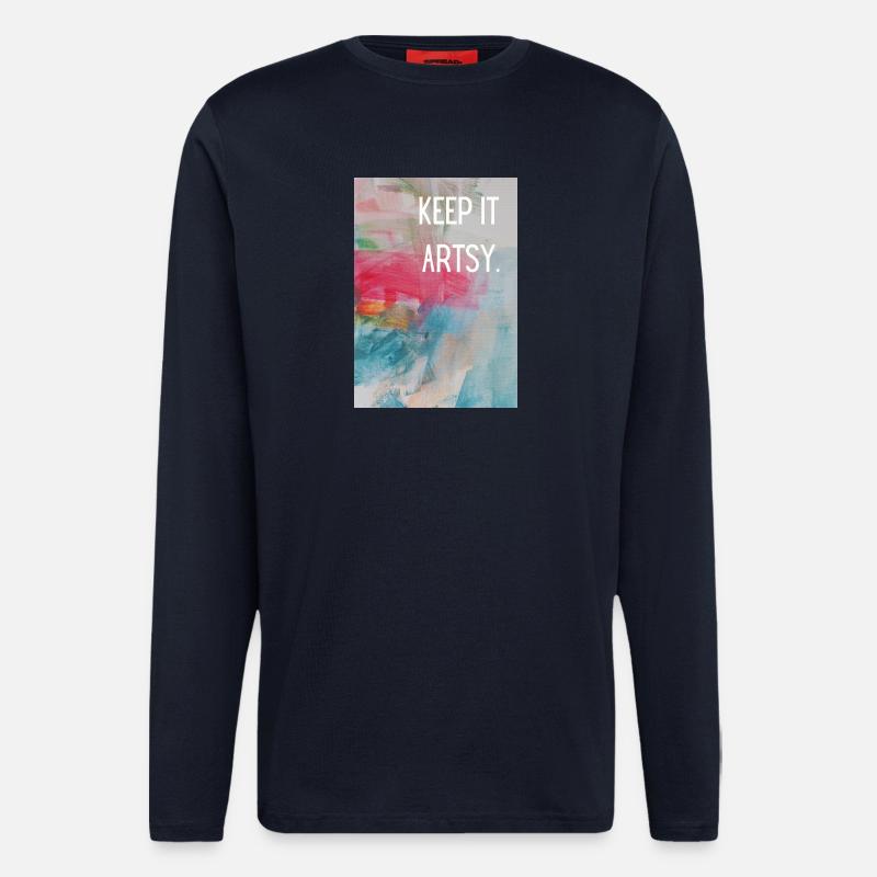 Keep it artsy. - Longsleeve - made by SPREAD  - DARK NAVY