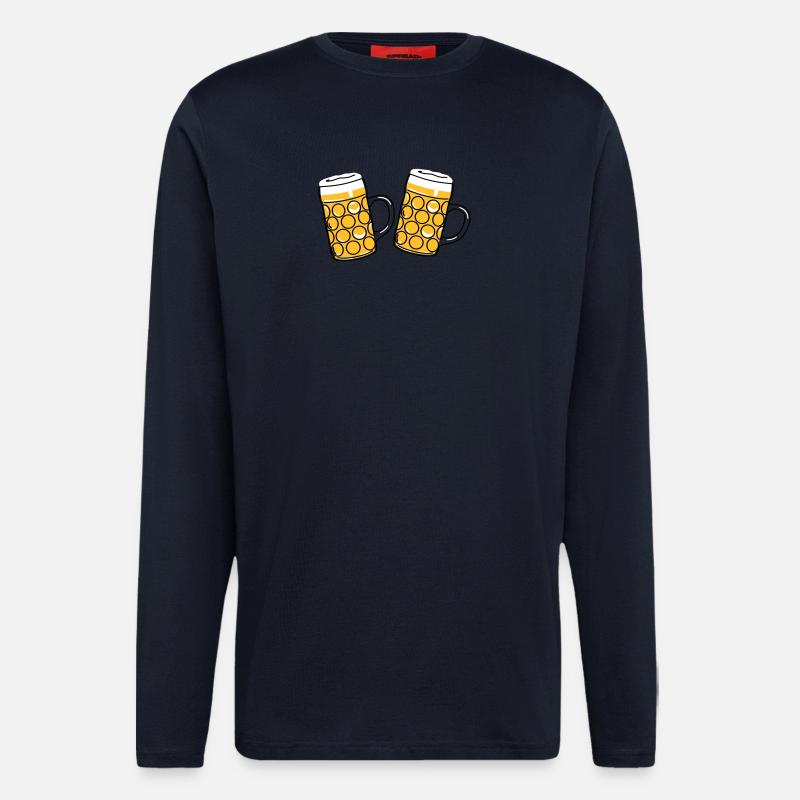 Beer mug, pint, measure - Longsleeve - made by SPREAD  - DARK NAVY