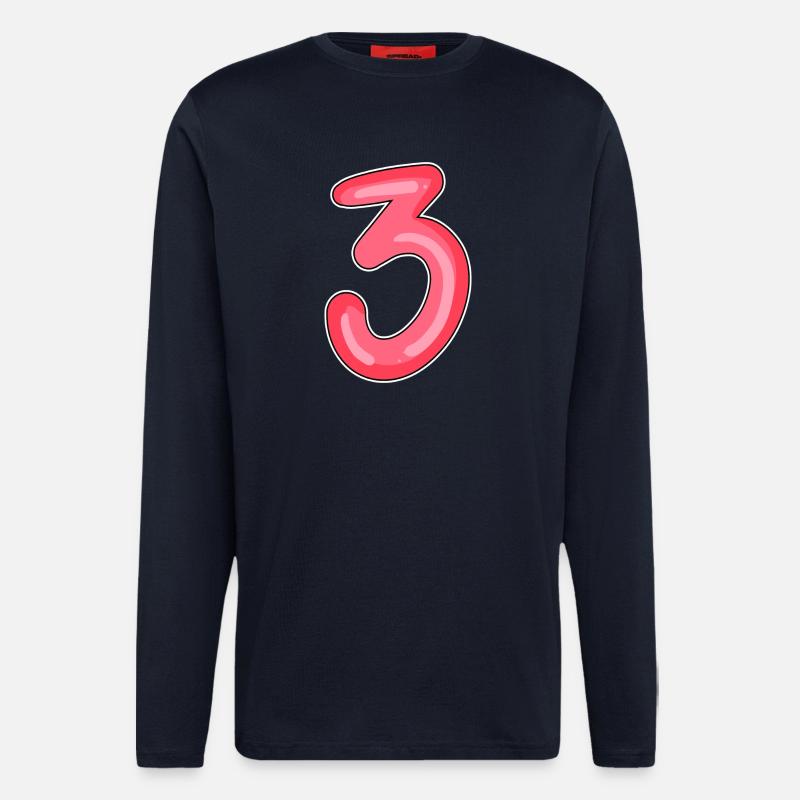 3 - Drei - Langarmshirt - made by SPREAD  - DARK NAVY