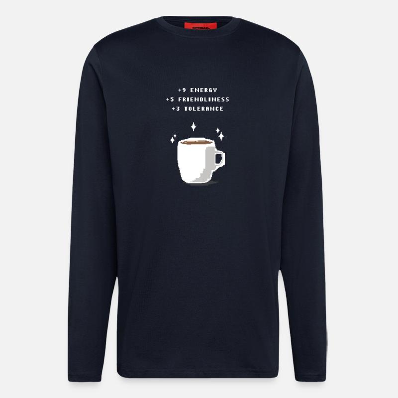 Coffee boost - Langarmshirt - made by SPREAD  - DARK NAVY