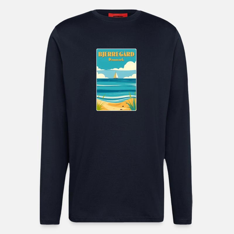 Bjerregard Dänemark - Langarmshirt - made by SPREAD  - DARK NAVY