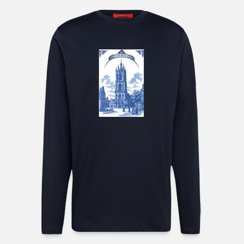 St. John's Cathedral 's Hertogenbosch - Longsleeve - made by SPREAD - DARK NAVY