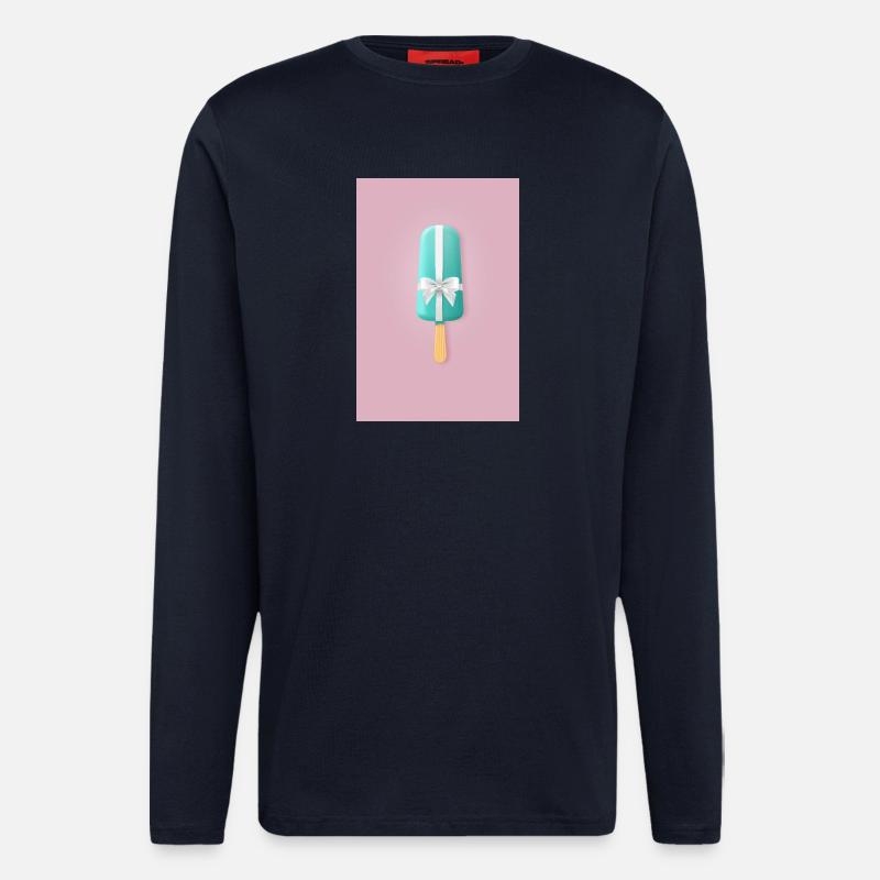 Pastell Popsicle Geschenkband - Langarmshirt - made by SPREAD - DARK NAVY