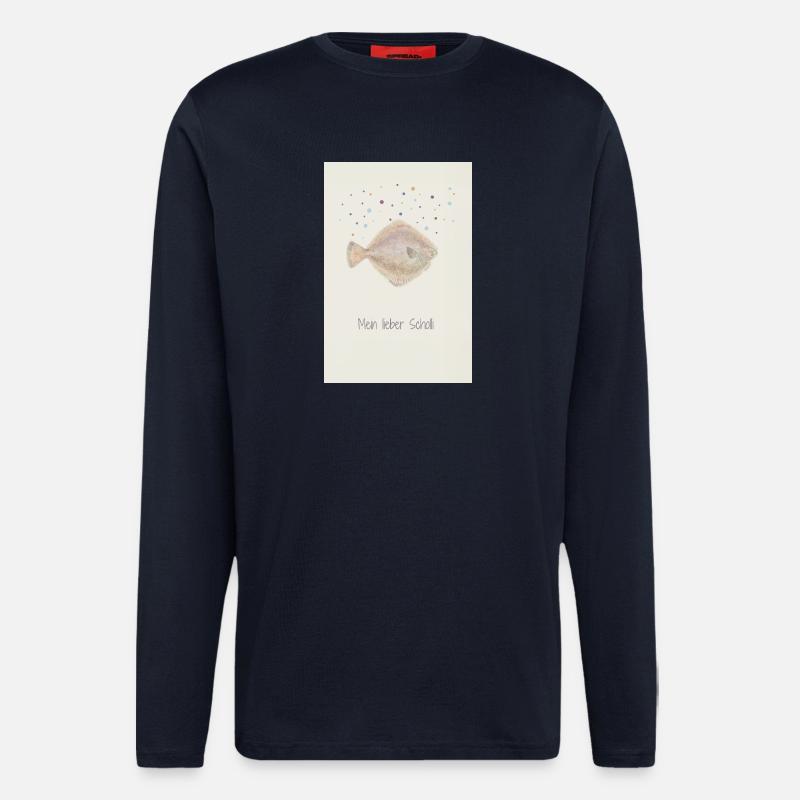 My dear Scholli fish design - Longsleeve - made by SPREAD  - DARK NAVY