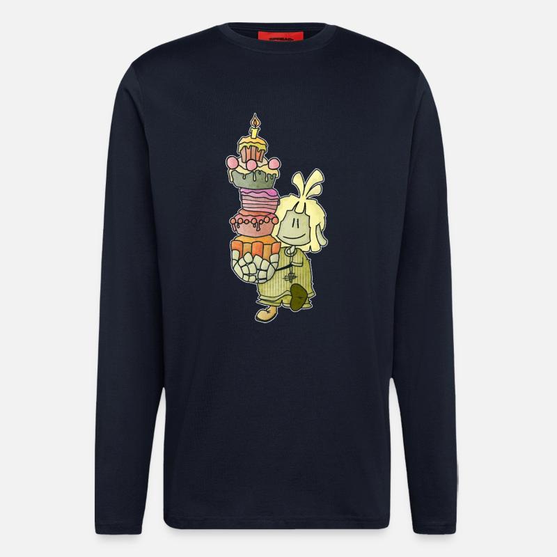 Mael - der Kuchen-Einsatz! / - Langarmshirt - made by SPREAD  - DARK NAVY