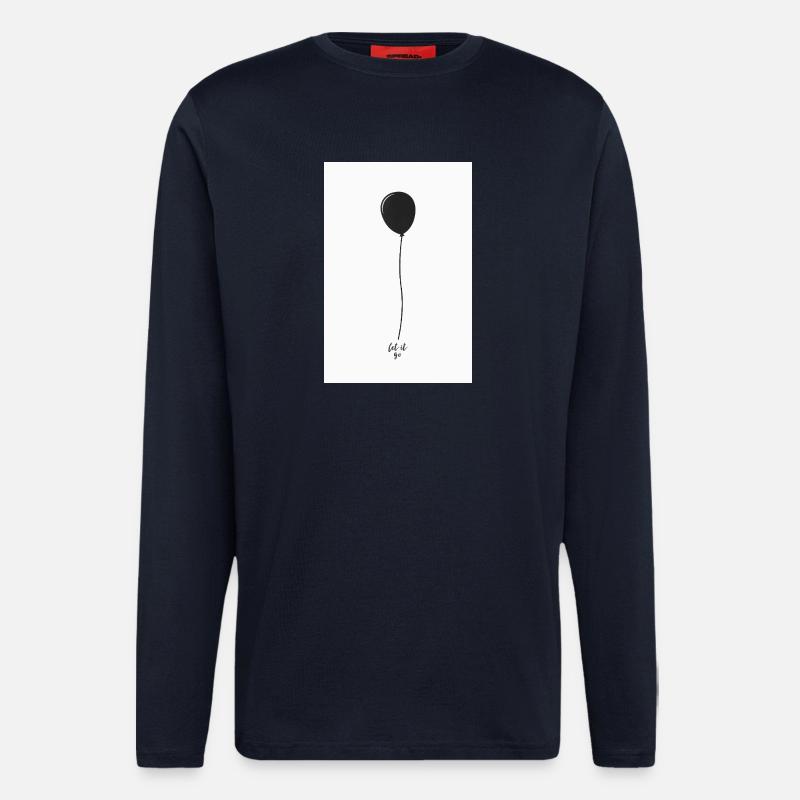 Let It Go Balloon Minimal Poster - Longsleeve - made by SPREAD  - DARK NAVY