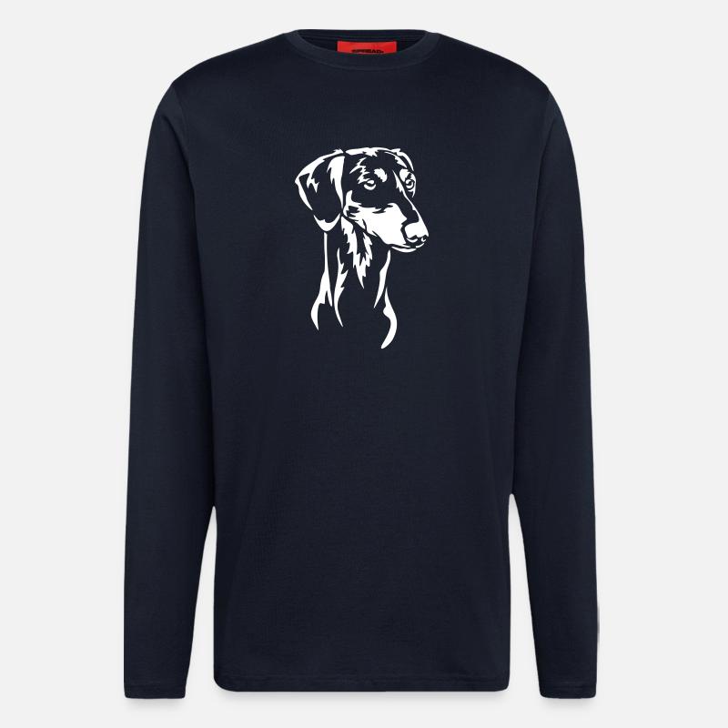 Saluki "Black Edition" - Longsleeve - made by SPREAD  - DARK NAVY