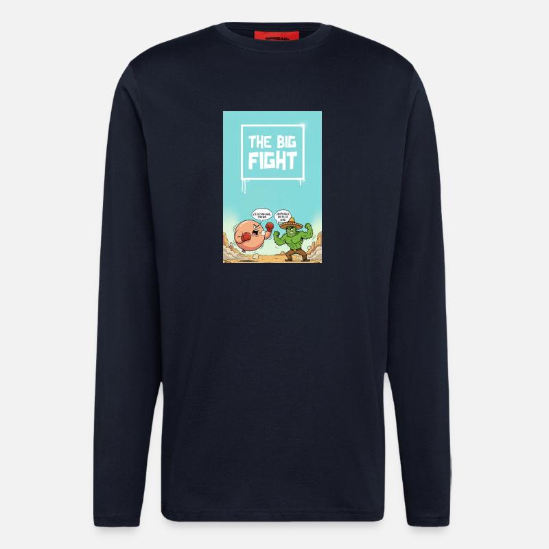 Der große Kampf - Langarmshirt - made by SPREAD  - DARK NAVY