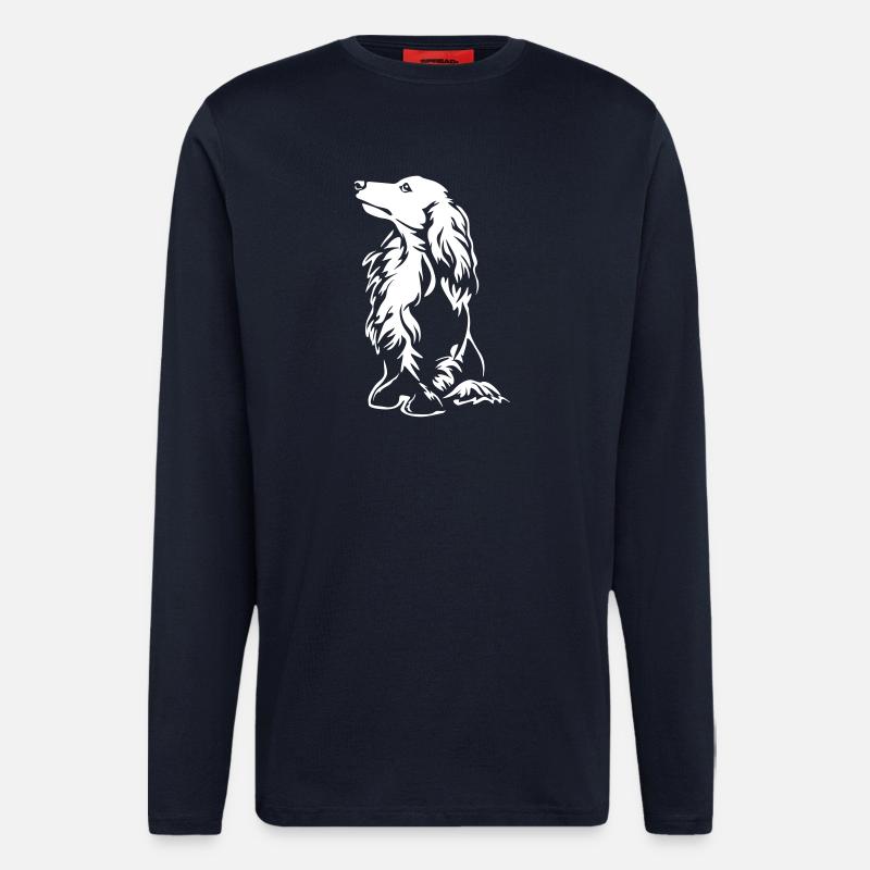 Dackel "Black Edition" - Langarmshirt - made by SPREAD  - DARK NAVY