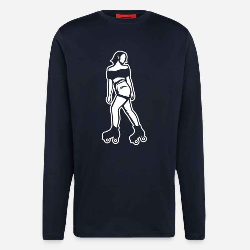 Rollerskates Mädchen - Langarmshirt - made by SPREAD  - DARK NAVY