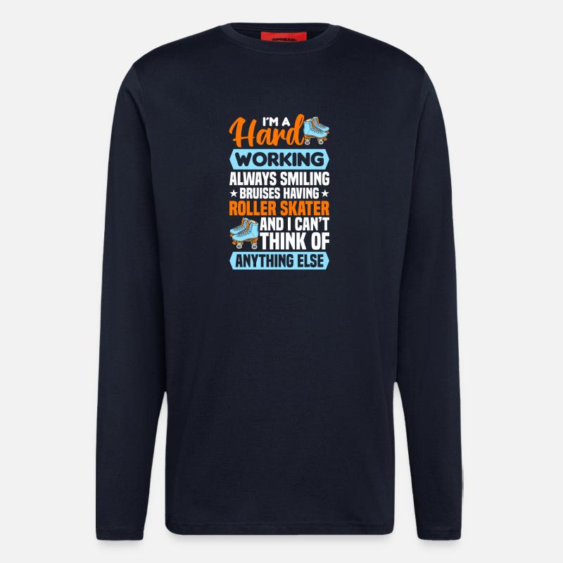 Rollschuh Design - Langarmshirt - made by SPREAD  - DARK NAVY