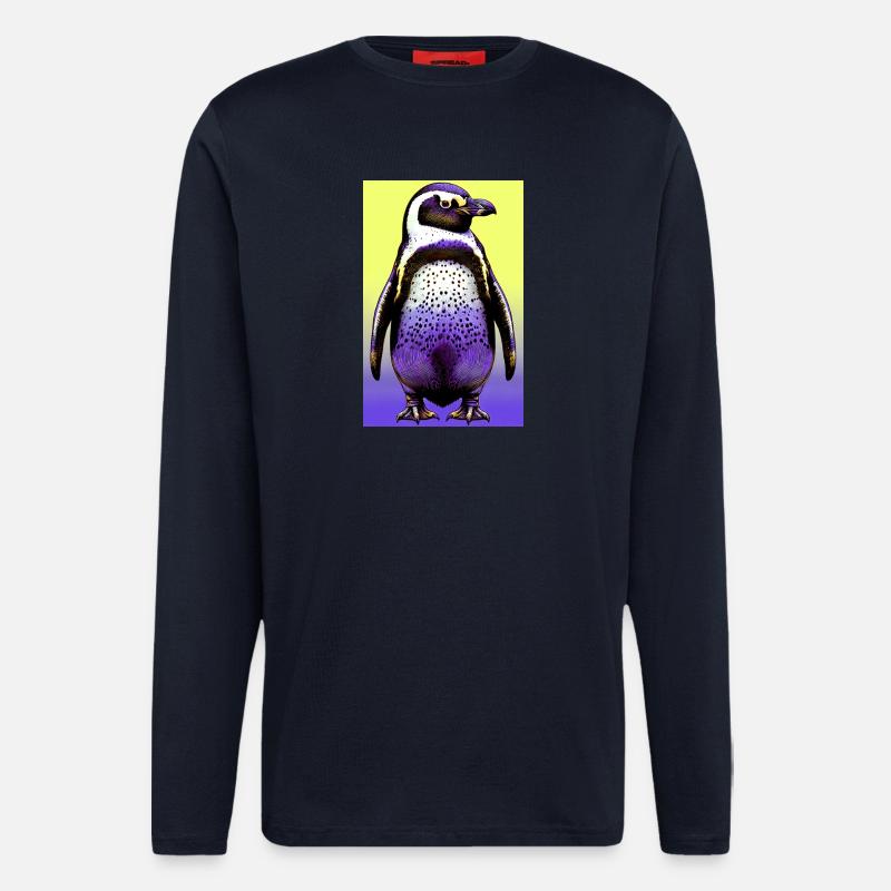 penguin - Longsleeve - made by SPREAD  - DARK NAVY