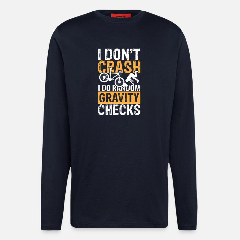 I do random gravity checks - Langarmshirt - made by SPREAD  - DARK NAVY