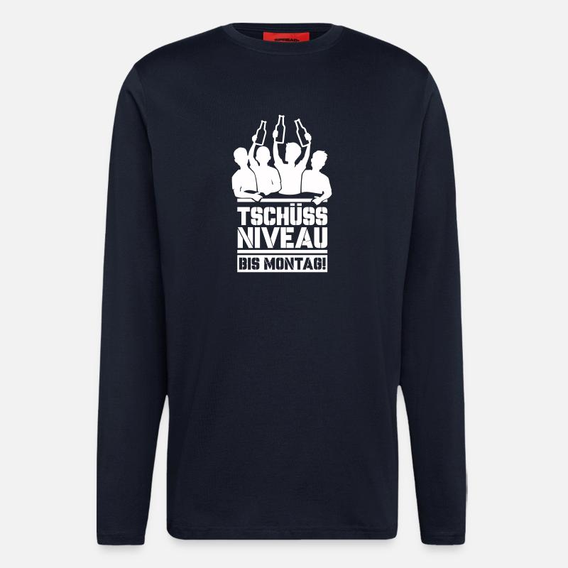 Bye bye level until Monday - Longsleeve - made by SPREAD  - DARK NAVY