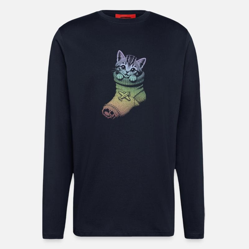 Kitten - Longsleeve - made by SPREAD  - DARK NAVY