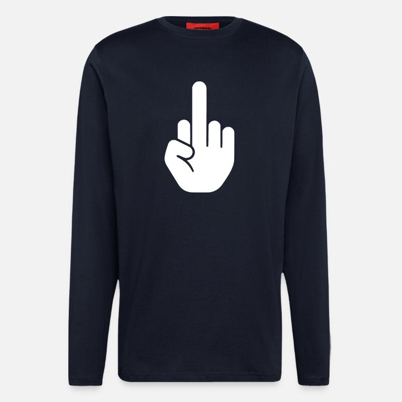 Middle finger - Longsleeve - made by SPREAD - DARK NAVY