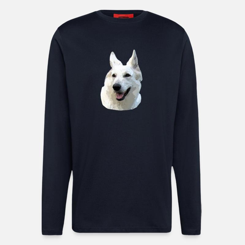 White Shepherd - Longsleeve - made by SPREAD  - DARK NAVY