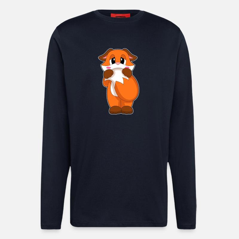 Fuchs Schüchtern - Langarmshirt - made by SPREAD  - DARK NAVY