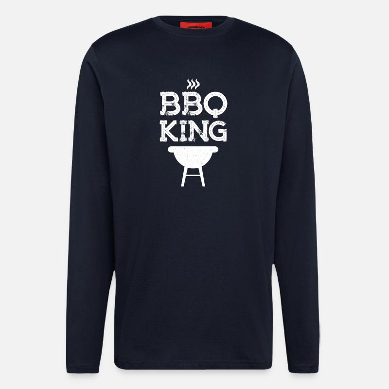 BBQ King Grill Master Design - Longsleeve - made by SPREAD  - DARK NAVY