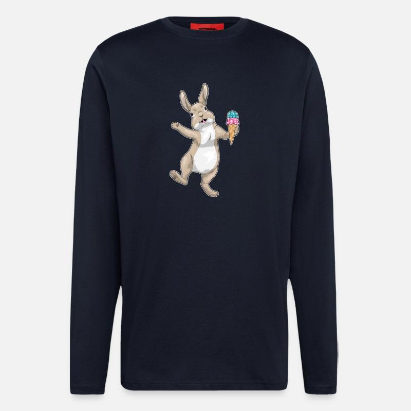 Hase Waffeleis - Langarmshirt - made by SPREAD  - DARK NAVY
