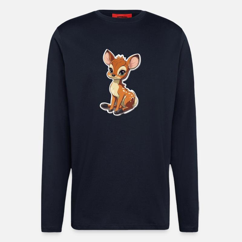 Reh - Langarmshirt - made by SPREAD  - DARK NAVY